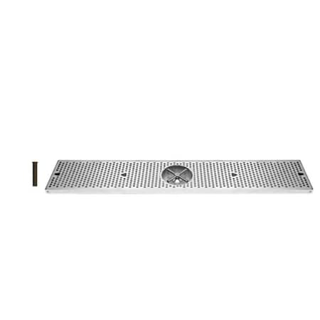 UBC DTU36SSR 36 In. X 8 In. X 3-4 In. Drip Tray With Rinser